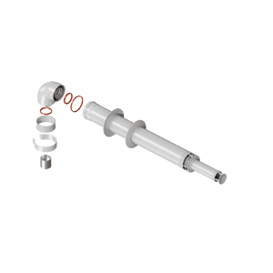 Комплект дымохода, коаксиальный антилед, 60/100 L1000мм